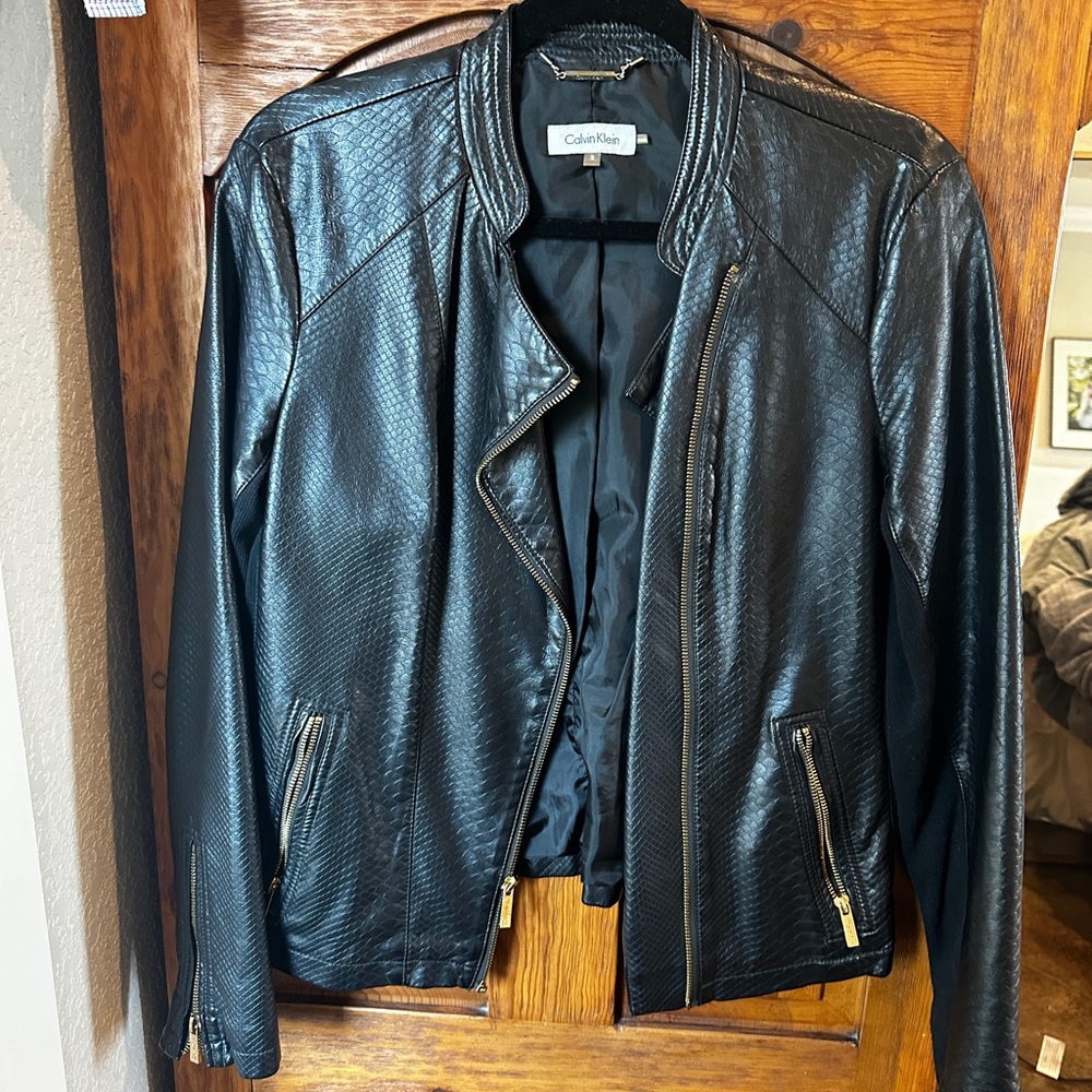 Calvin Klein Faux Leather Jacket